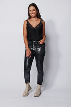 Load image into Gallery viewer, Lucido Metallic Pants Black
