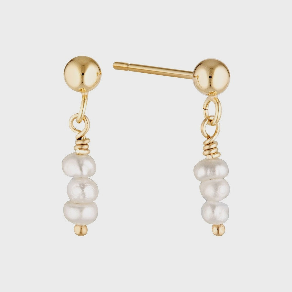 Ardour Drop Gold Earrings