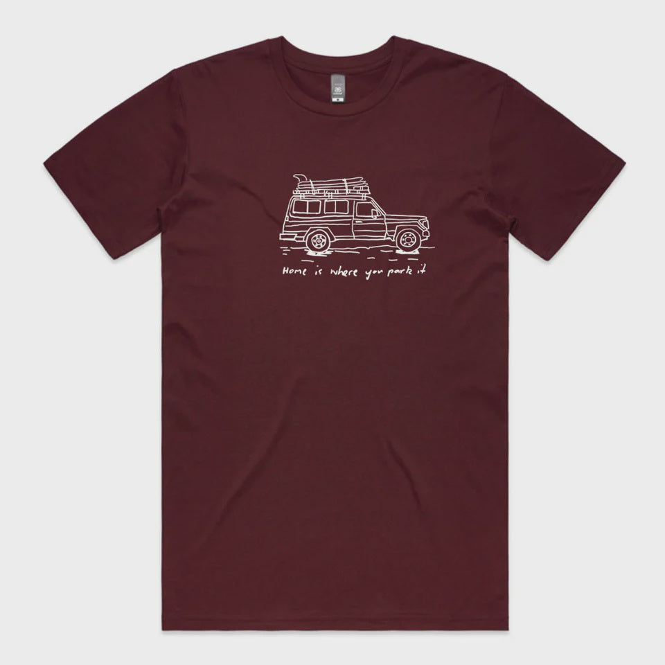 Troopy Burgandy Tee