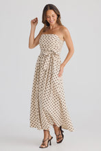Load image into Gallery viewer, Avalon Dress Choc Polka Dot
