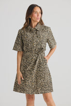 Load image into Gallery viewer, Leroy Dress Beige Leopard
