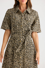Load image into Gallery viewer, Leroy Dress Beige Leopard
