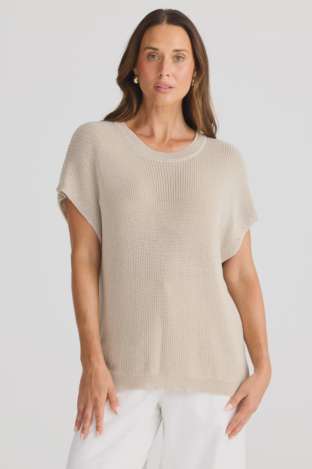 Limo Knit Tee Natural