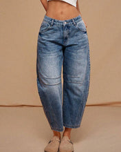 Load image into Gallery viewer, PRE SALE Blue Denim Barrel Jeans

