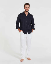Load image into Gallery viewer, Coast L/S Linen Shirt Navy
