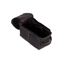 Load image into Gallery viewer, Darwin Leather Wash Bag Brown
