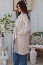 Load image into Gallery viewer, Diamond Knit Cardigan Beige
