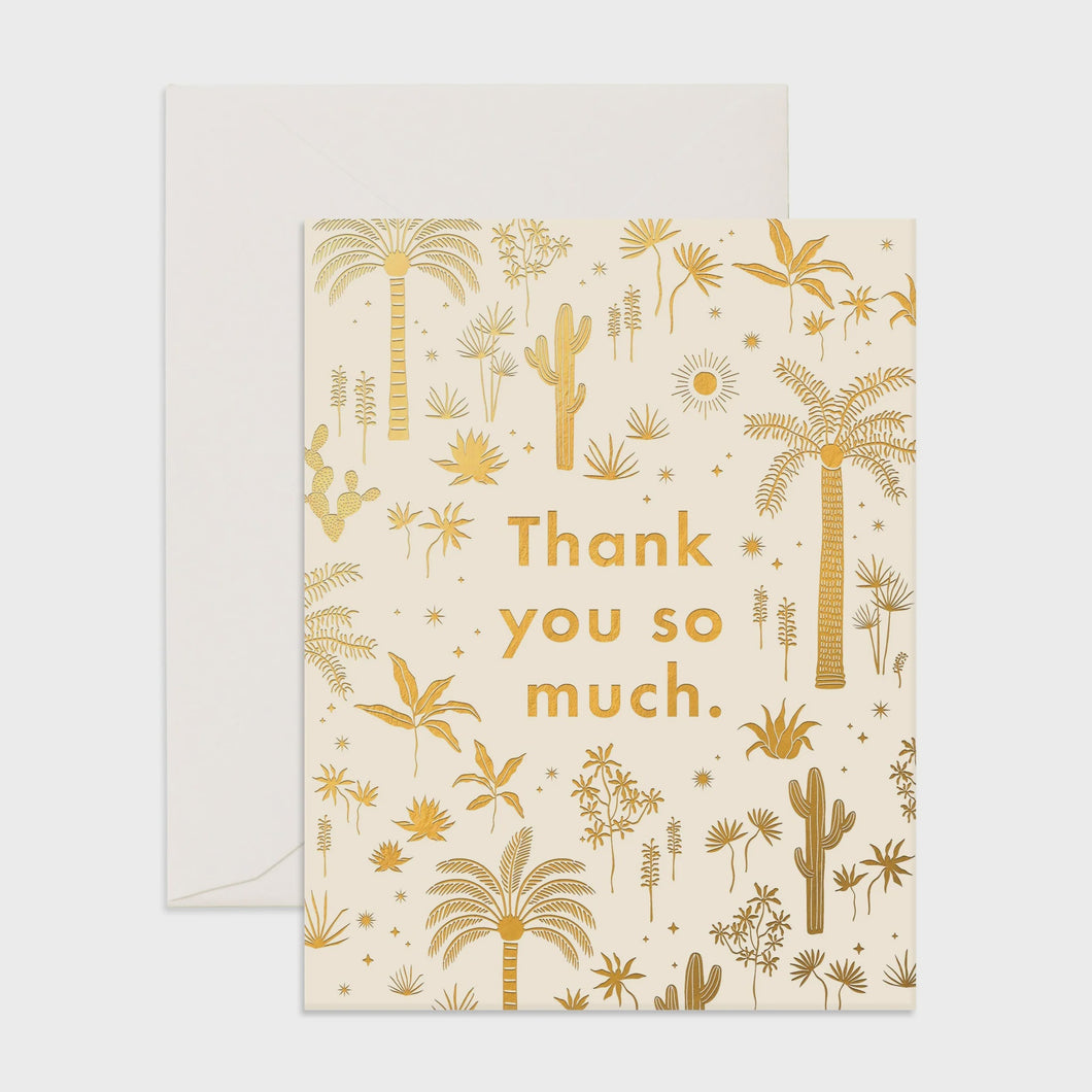 Thank You Desert Palm Card