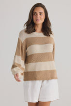 Load image into Gallery viewer, Driftwood Knit - Taupe Stripe
