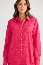 Load image into Gallery viewer, Palm Overshirt Hot Pink
