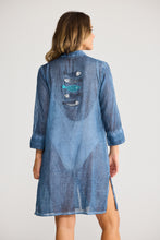 Load image into Gallery viewer, Lilo Shirt Dress Navy
