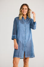 Load image into Gallery viewer, Lilo Shirt Dress Navy

