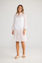Load image into Gallery viewer, Lilo Shirt Dress White
