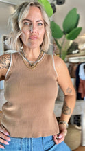 Load image into Gallery viewer, Geneva Knit Tank Taupe
