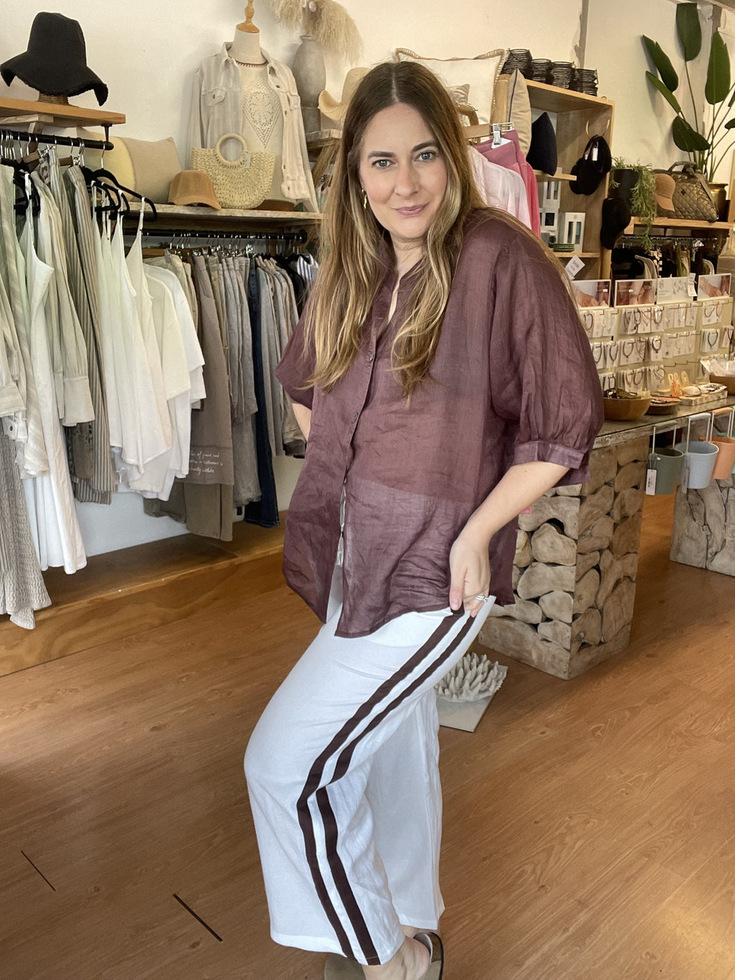 Violet Pants White