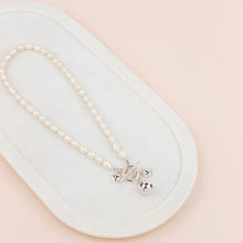 Load image into Gallery viewer, Short Pearl &amp; Ball Necklace
