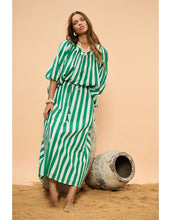 Load image into Gallery viewer, Mayfair Skirt Green Stripe
