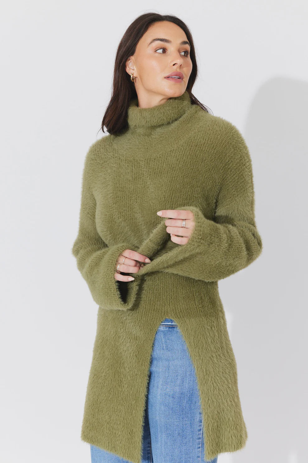 Cassie Knit Moss