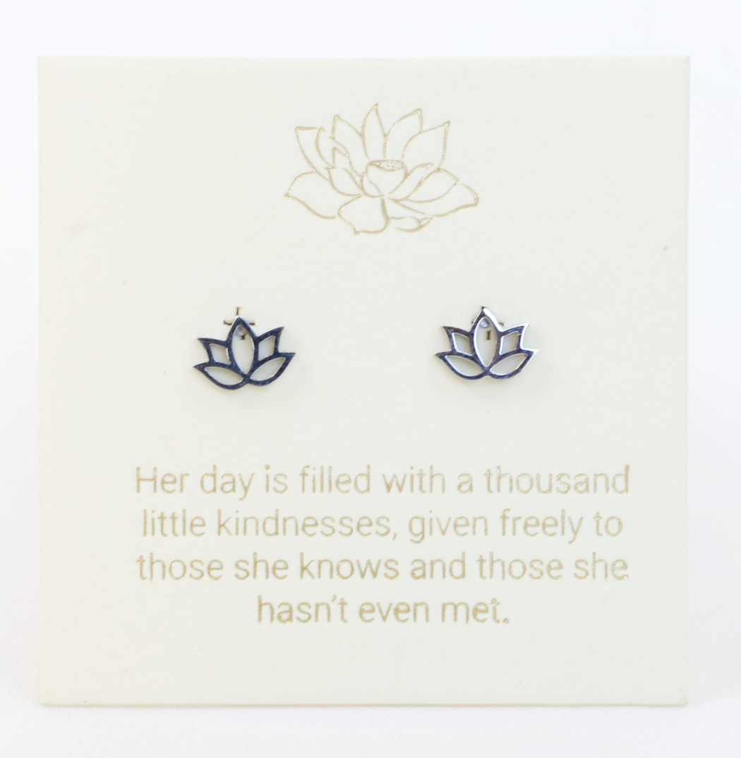 Her day is filled stud - Silver