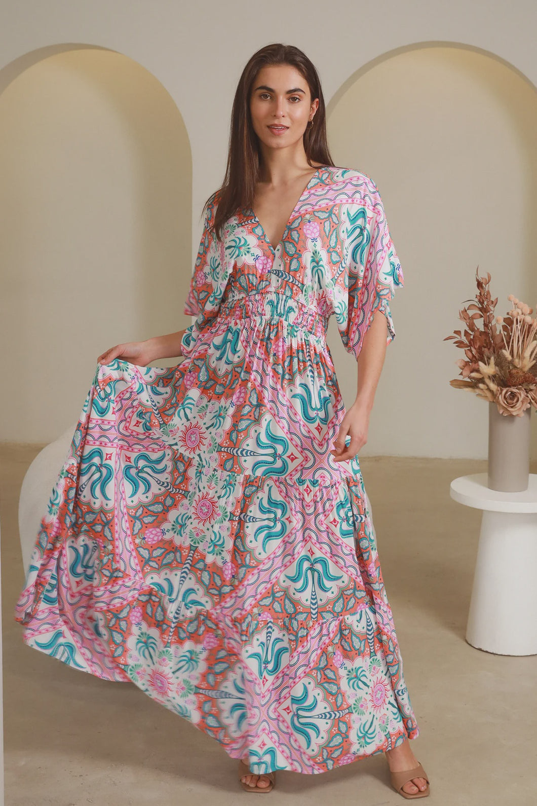 Luca Pink Maxi Dress