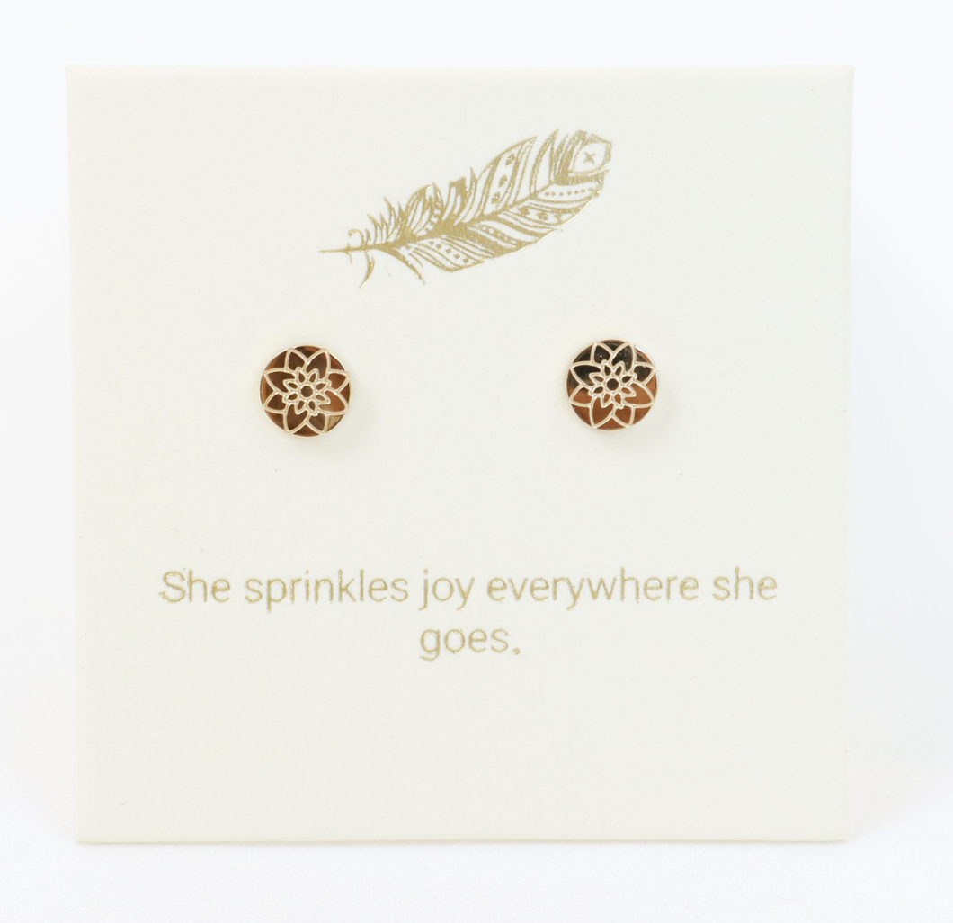 She Sprinkles Joy Stud - Gold