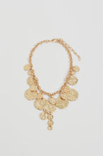 Load image into Gallery viewer, Molten Metal Disc Necklace Gold
