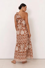 Load image into Gallery viewer, Olina Hawaii Print One Shoulder Maxi Dress
