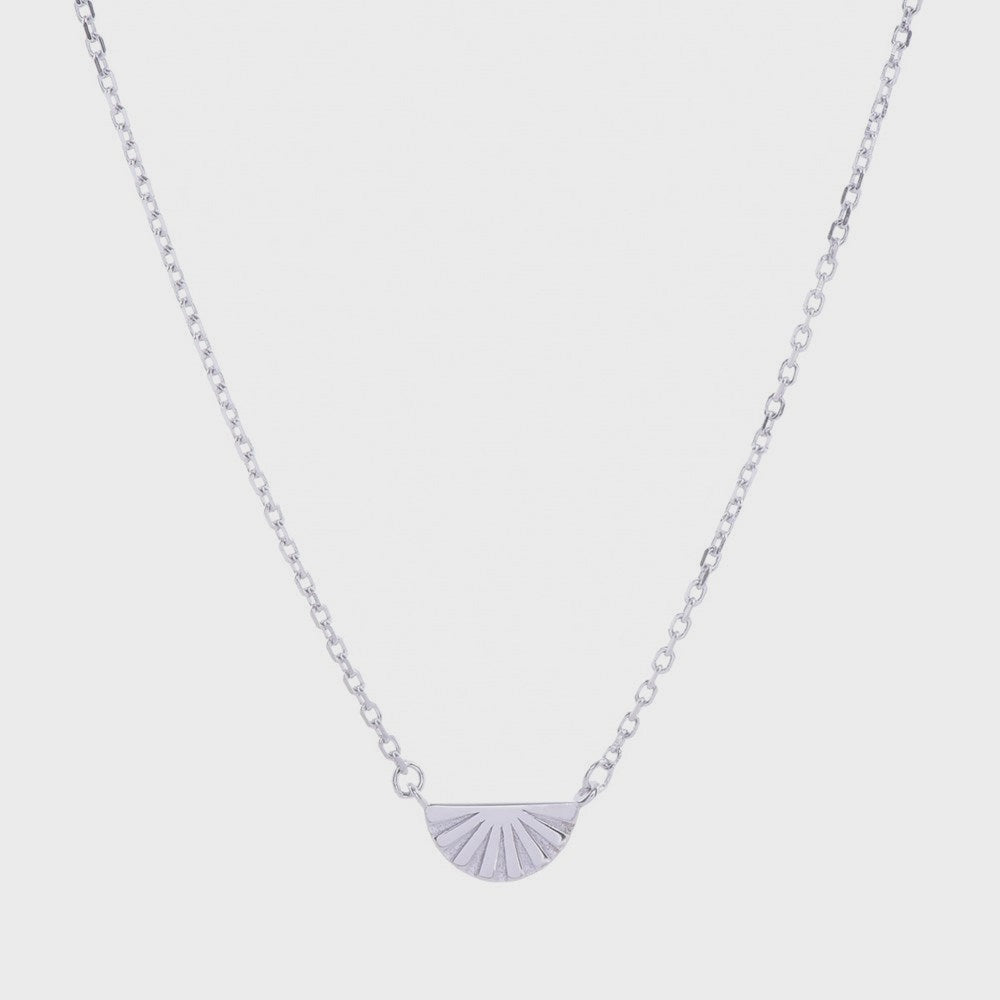 Rising Sun Silver Necklace