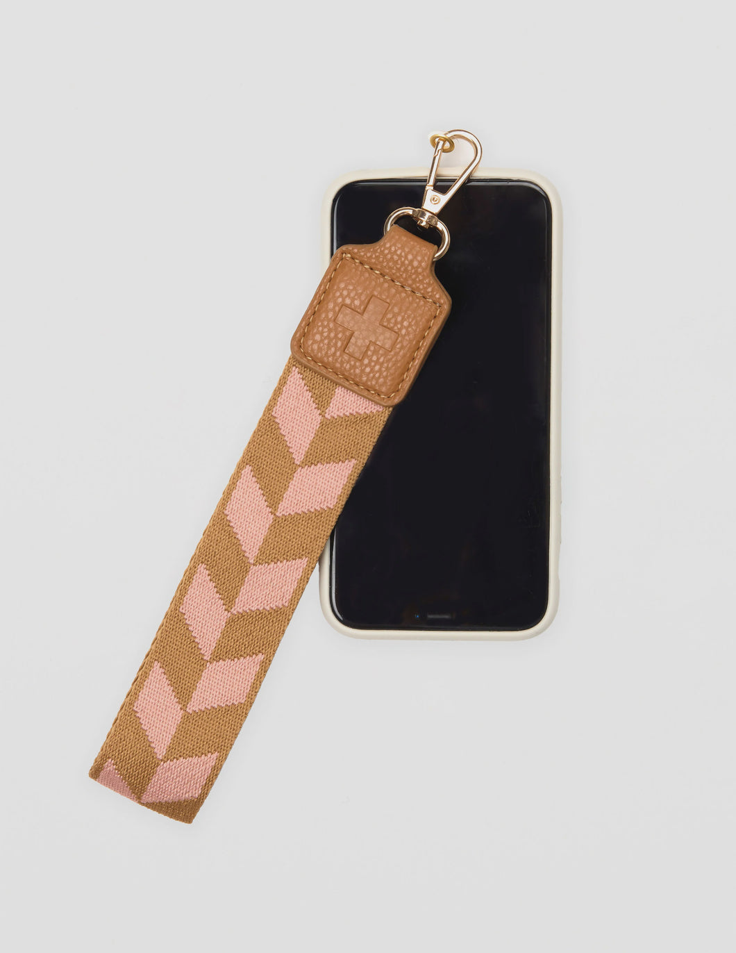 Phone Wrist Strap Tan/Blush