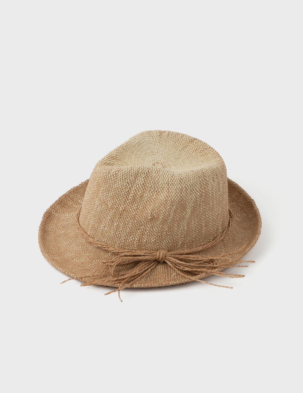 Fedora Hat with Raffia Bow