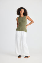 Load image into Gallery viewer, Khaki Saffron Knit Tank
