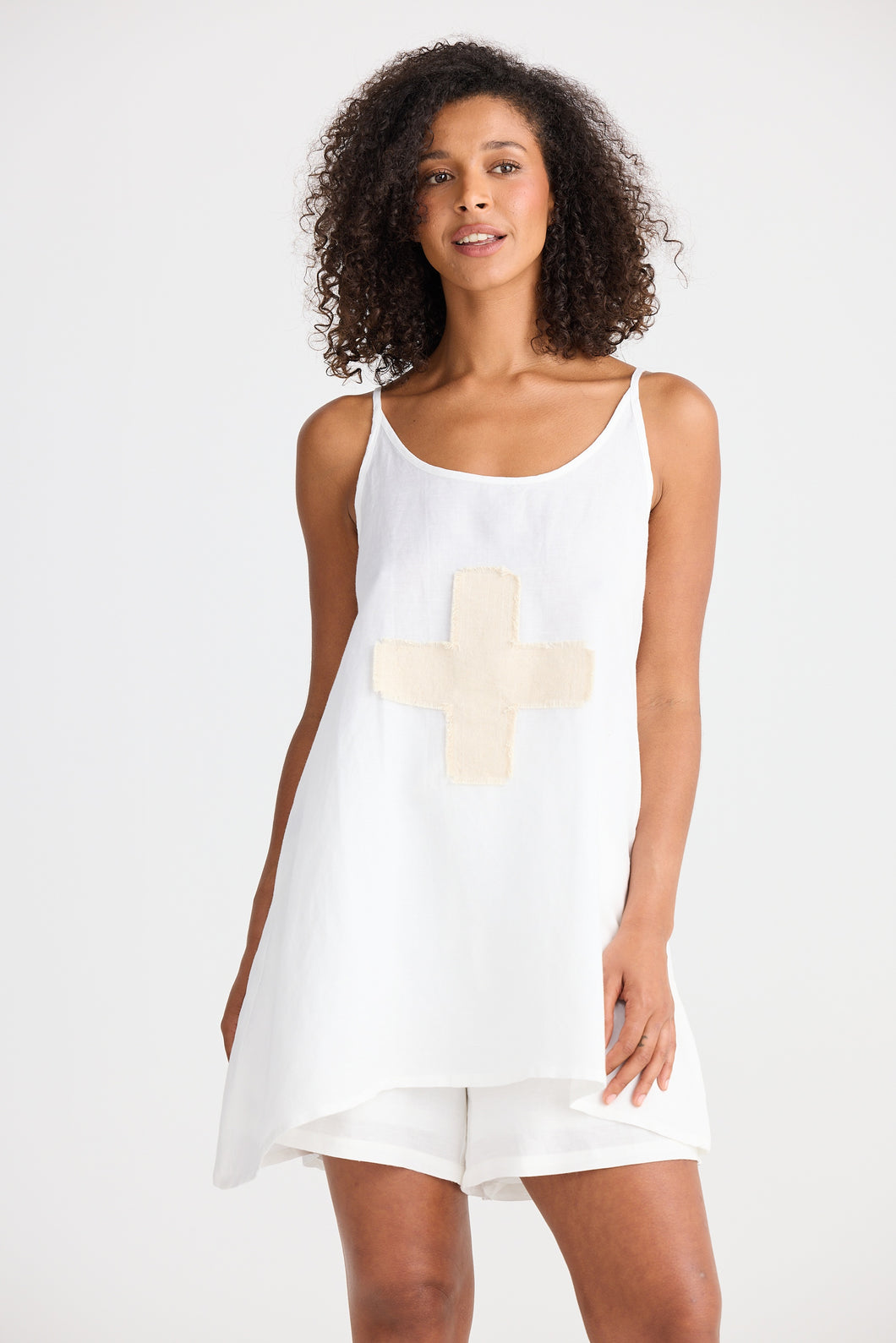 Shakti Singlet White Linen