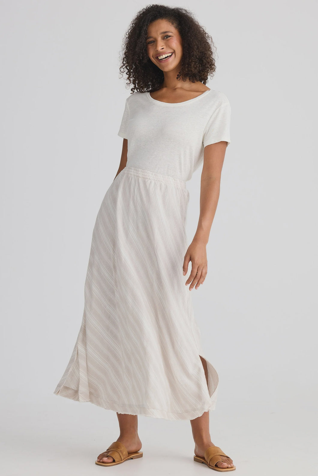 Sicily Skirt Tuscan Stripe