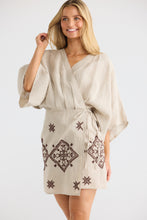 Load image into Gallery viewer, Jeanne Wrap Dress Natural Linen
