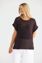 Load image into Gallery viewer, Issa Knit Top Chocolate
