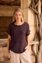 Load image into Gallery viewer, Issa Knit Top Chocolate
