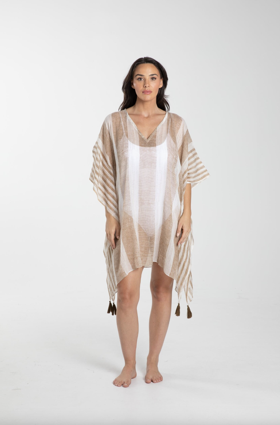 Stella Kaftan Stripe Taupe