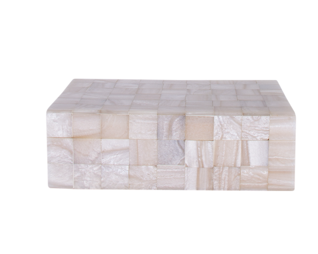 Resin Card Box - Pearl