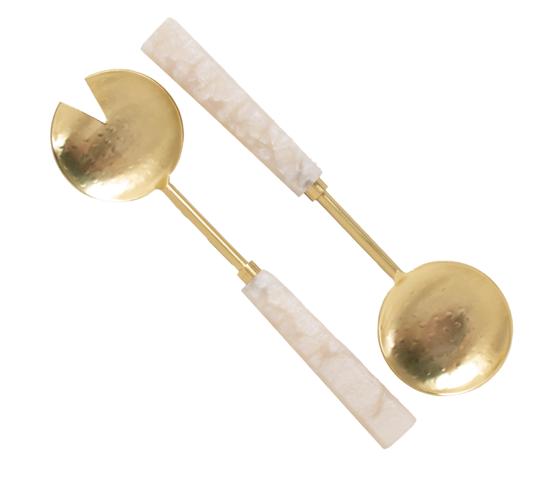 Pearl Salad Servers