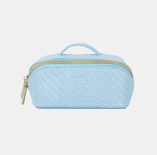 Load image into Gallery viewer, Small Beauty Bag - Herringbone Bluebell
