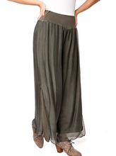 Load image into Gallery viewer, Gia Silk Pant Khaki

