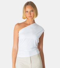 Load image into Gallery viewer, One Shoulder Top White
