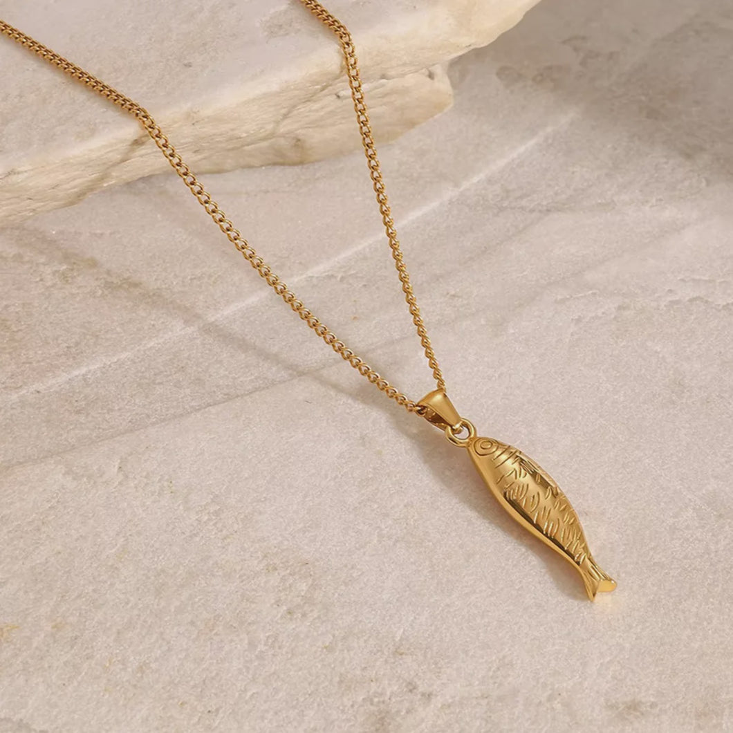 Sardine Gold Necklace