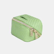 Load image into Gallery viewer, Small Beauty Bag - Herringbone Pistachio
