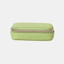 Load image into Gallery viewer, Pill Box - Herringbone Pistachio
