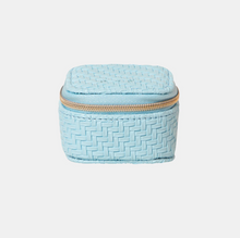 Load image into Gallery viewer, Mini Jewellery Cube - Herringbone Bluebell
