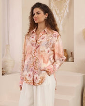 Load image into Gallery viewer, Swan Garden Satin Shirt
