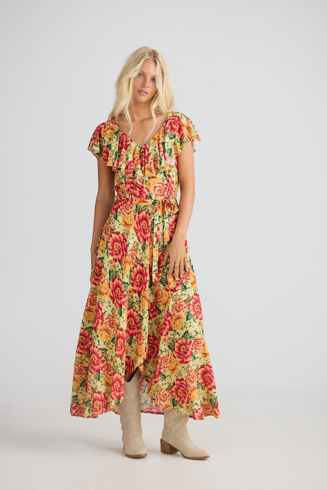 Rosa Frill Dress Fiesta