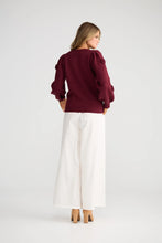 Load image into Gallery viewer, Petals Knit Berry
