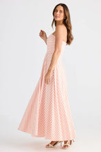 Load image into Gallery viewer, Thandie Pink Stripe Strapless Dress
